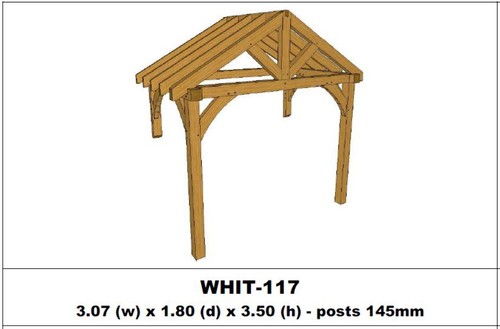 European oak porch - oak, kits