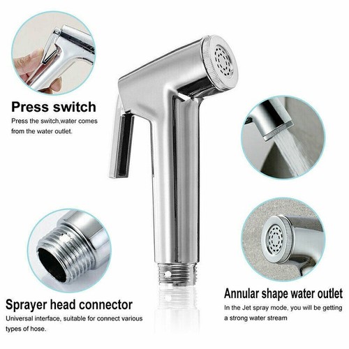 Chrome muslim shower head - shower,