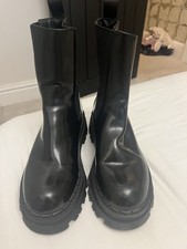 ZARA FAUX LEATHER PLATFORM