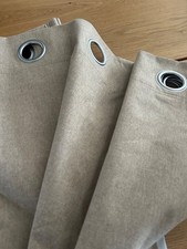 Dunelm neutral eyelet curtains