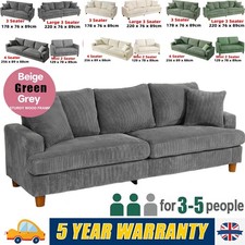 Seater corduroy sofa jumbo - 3/4,