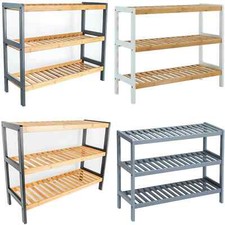 3 Tier Natural Bamboo Shoe