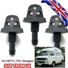3Pc For VW T25 T3 Vanagon Triple UK Washer Nozzle Jet Windscreen Washer Jets Set