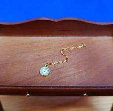 1/12 dolls house miniature Handmade Traditional gold Pocket Watch clock desk LGW