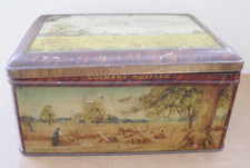 Vintage / Antique   Colmans Mustard Tin With East anglia scenes Print Panels