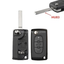 3 Button Remote Flip Car Key