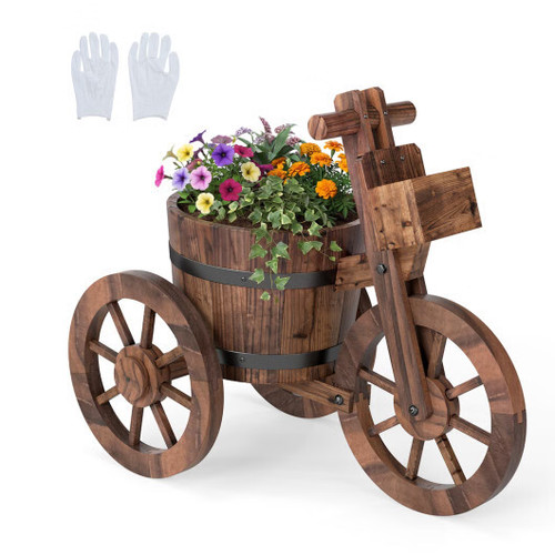 Rustic wood tricycle - rustic,
