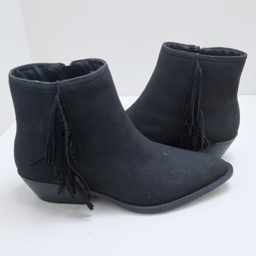 Women black faux suede - women's,