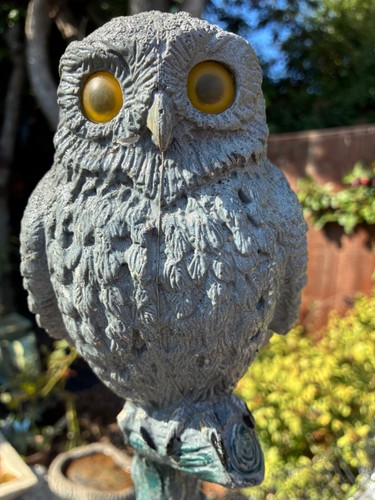 Owl bird scarer for garden - owl,