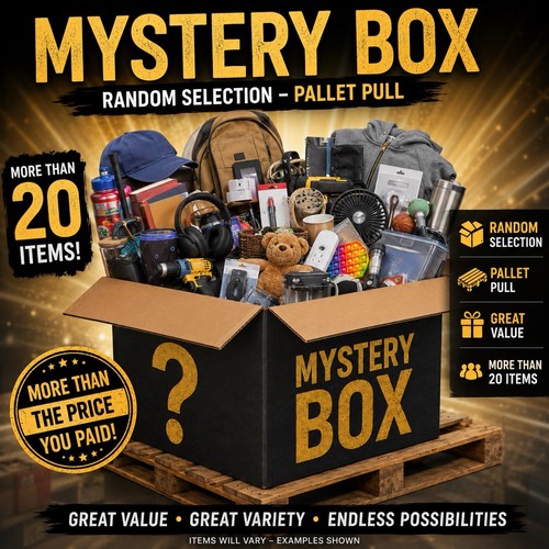 Mystery box pallet pull - mystery,