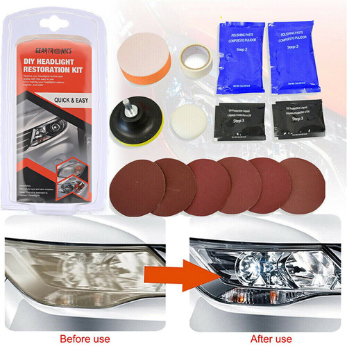 Headlight lens restoration - headlight,