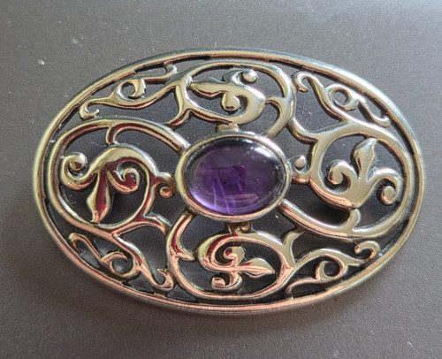 Amethyst and sterling silver