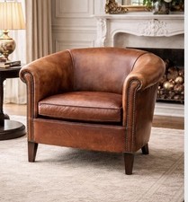 Vintage Leather Club Armchair