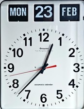 large square wall clock day