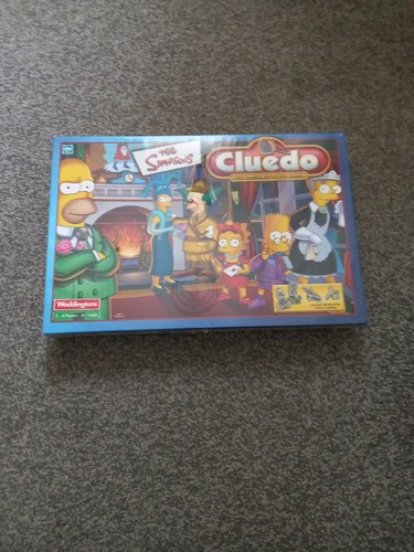 The simpsons cluedo board - cluedo, game