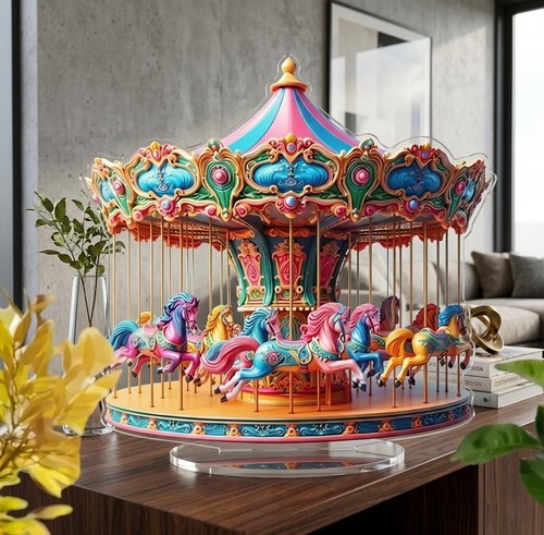 Large carousel acrylic - acrylic, stand