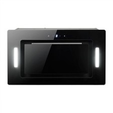 electriQ EIQ52CANGBL 52 cm Glass Canopy Cooker Hood Touch Control LED RRP £149!!