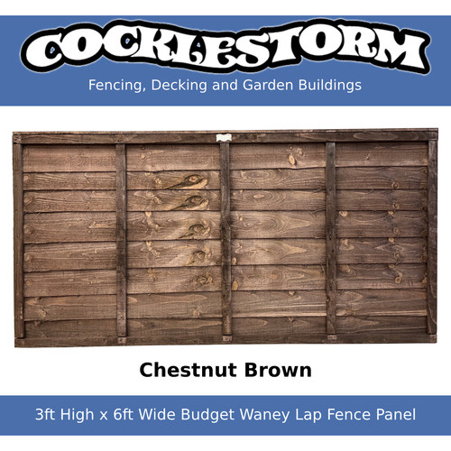 3ft high 6ft wide chestnut - 3ft, x