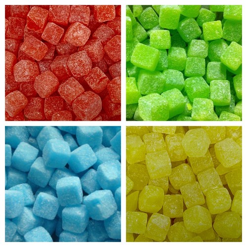 Cubes sweets candy - cubes, pick