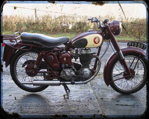 Bsa c12 photo print - bsa,