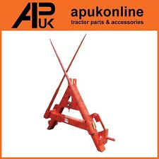 Bale A Frame with 2 x M22 x 1100mm Spike Tines for Tractor Baler Transport Forks