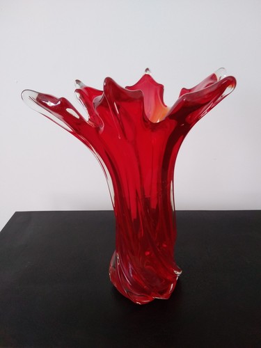 Murano red vase good - vase,, in