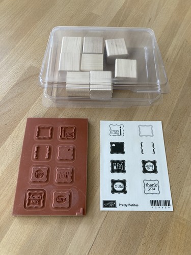 Stampin red rubber wood - stampin', up