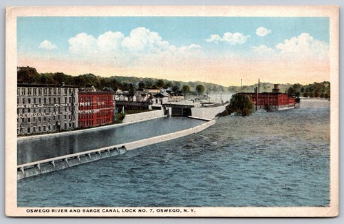 Oswego river barge canal - oswego,