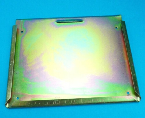 Square metal number plate - square,