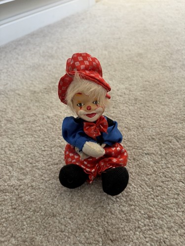 Vintage clown doll - clown, with