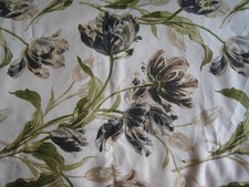 Laura Ashley Gosford Charcoal/Plum Fabric / Material / Remnant x 2 Metres 