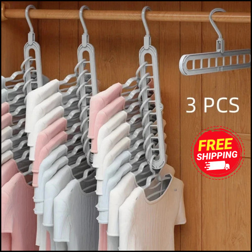 3pcs plastic hole foldable - 9-hole,