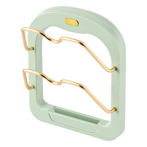 Pot lid rack with gold - lid,