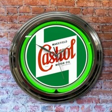 Castrol Motor Oil green neon