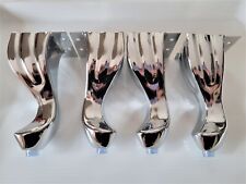 Set of 4 Chrome Legs, Queen