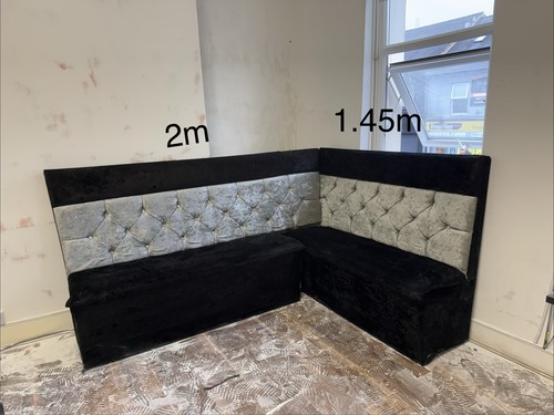 Luxury crushed velvet booth - velvet,