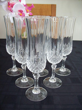 6 X  CRISTAL D' ARQUES CRYSTAL