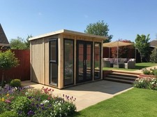 Roseberry Eco Pod Garden Room, Home Office, Studio Building Bespoke 8ftx6ft