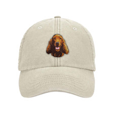 IRISH SETTER BASEBALL CAP EMBROIDERED 12 COLOURS GIFT BOX RED SETTER GIFT
