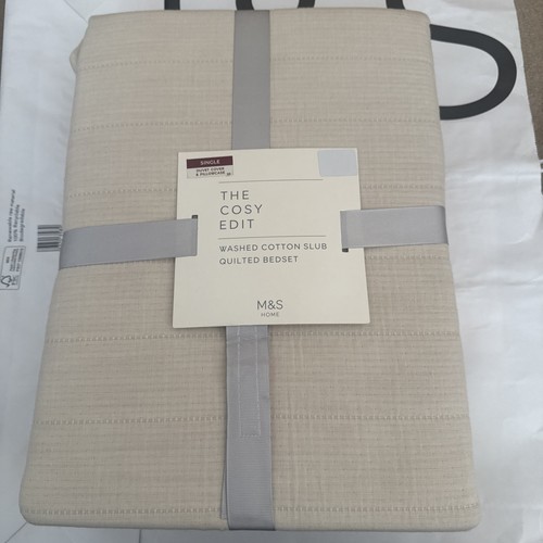 Washed cotton slub - m&s,