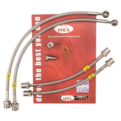 Stainless braided brake - stainless,