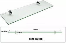 CLEAR GLASS WALL MOUNTED