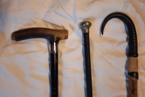 Antique walking sticks and - 2,