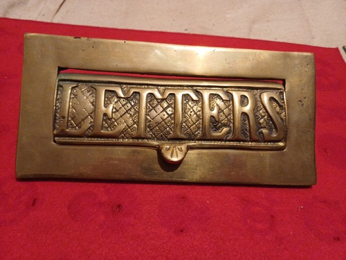 Reclaimed solid brass letter - reclaimed,