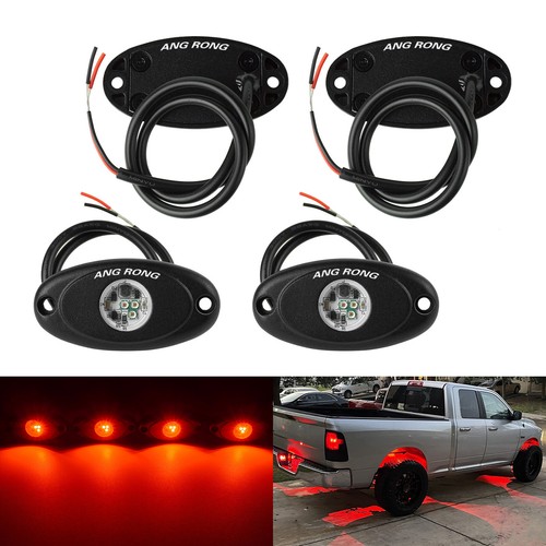 Red led rock light - rock,