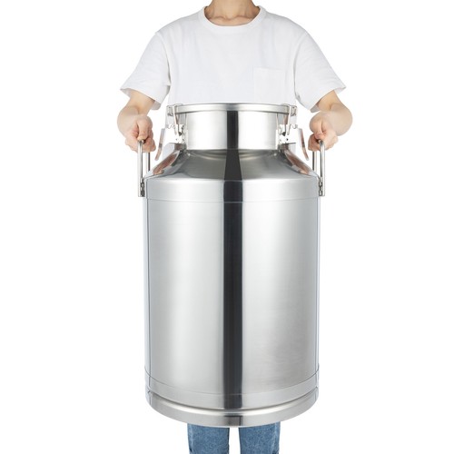 60l stainless steel milk can - steel,