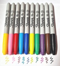 Sharpie Permanent Marker Pens  Bullet Fine Point Tip Various Colours