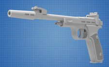 CDEF Blaster 1:1 Scale 3D Printed Replica Star Wars Cosplay