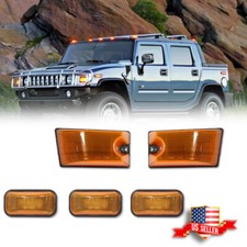 Amber Lens Front Top Roof Cab Marker Light Housing For Hummer H2 / SUT 2003-2009