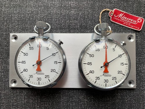 Vintage minerva stopwatch set - ,